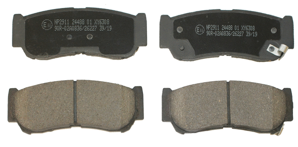 Kit de plaquettes de frein, frein à disque National NP2911