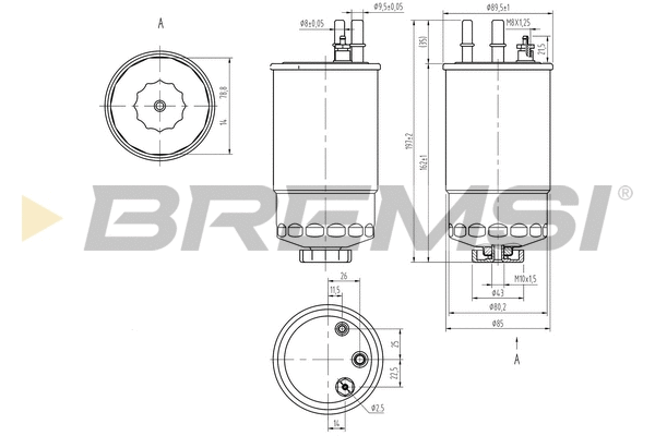 Filtre à carburant BREMSI FE0373