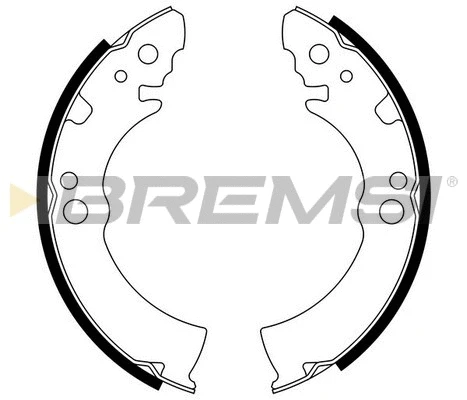 Jeu de mâchoires de frein BREMSI GF0855