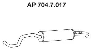 Silencieux arrière EBERSPÄCHER 704.7.017