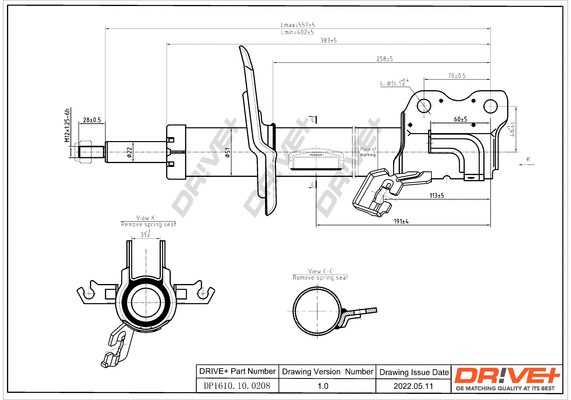 Amortisseur Dr!ve+ DP1610.10.0208