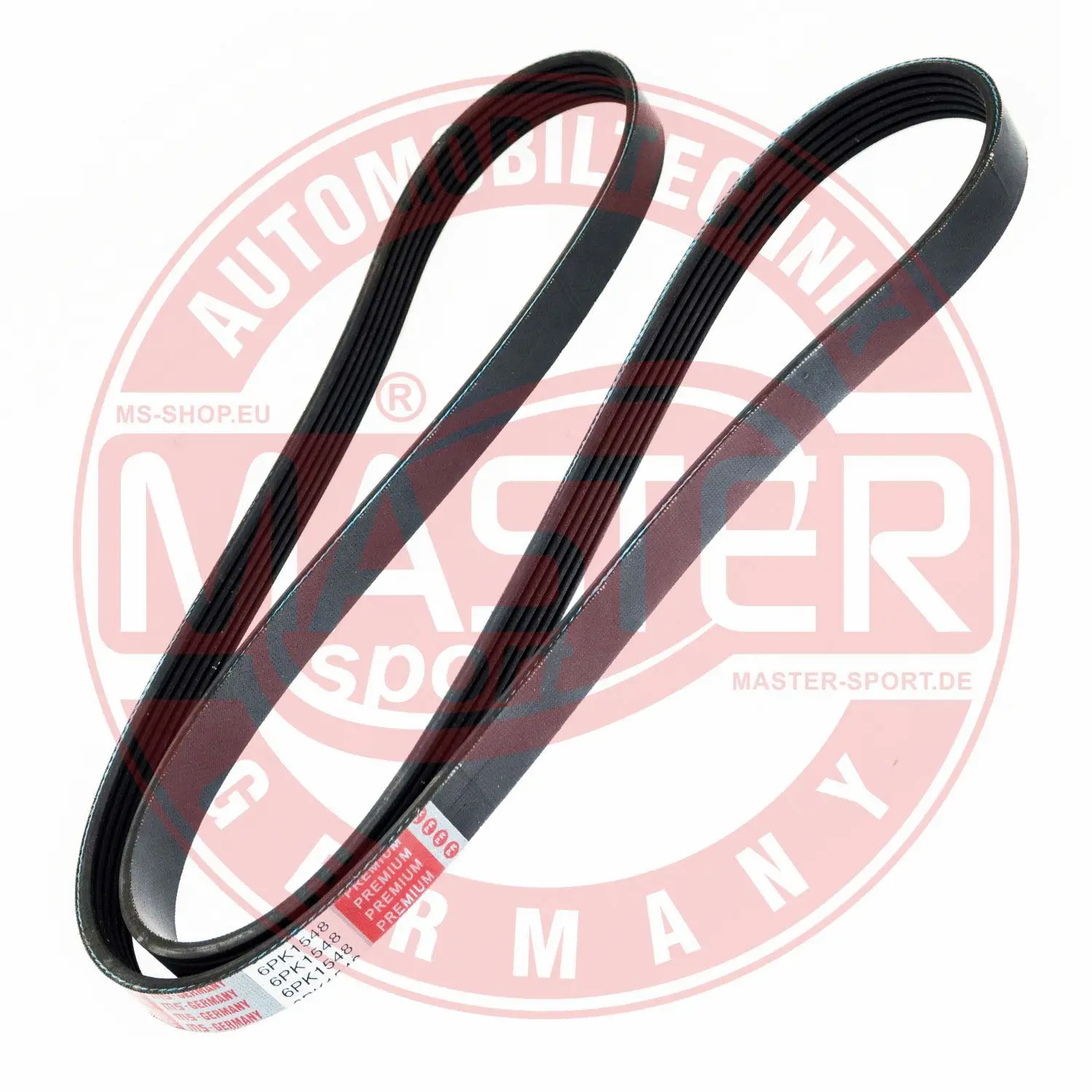 Courroie trapézoïdale à nervures MASTER-SPORT GERMANY 6PK1543-PCS-MS