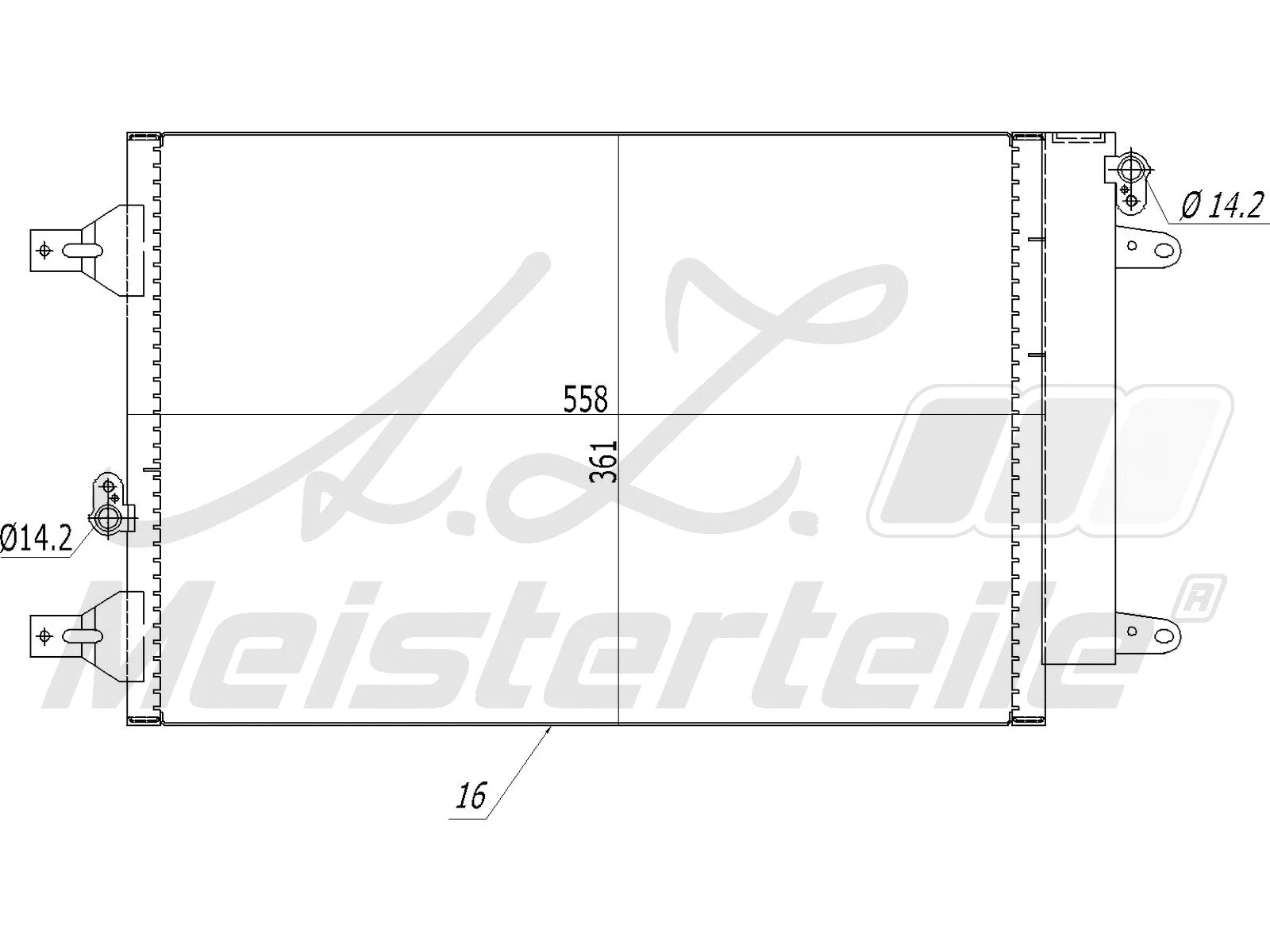 Condenseur, climatisation A.Z. Meisterteile AZMT-45-030-1067