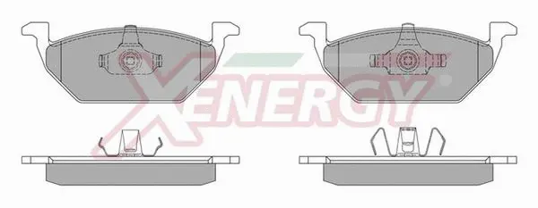 Kit de plaquettes de frein, frein à disque AP XENERGY X40663