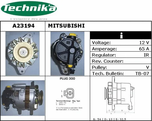 Alternateur Technika A23194