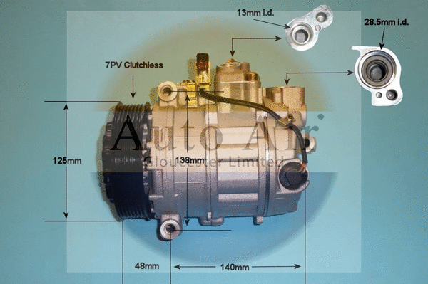 Compresseur, climatisation AUTO AIR GLOUCESTER 14-1123P