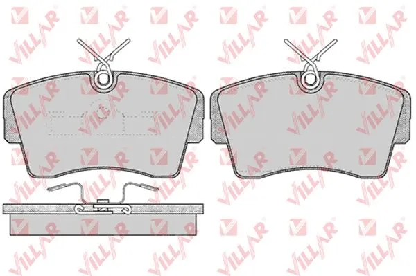 Kit de plaquettes de frein, frein à disque VILLAR 626.0262