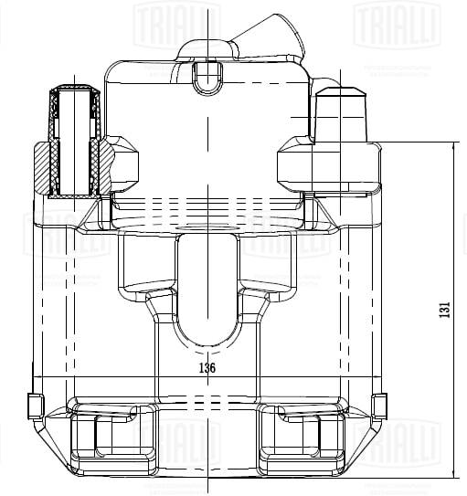 Étrier de frein TRIALLI CF 012016
