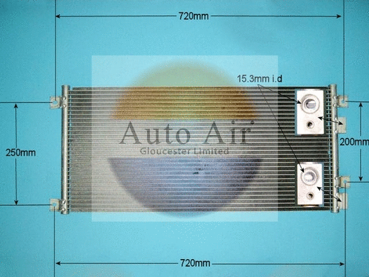 Condenseur, climatisation AUTO AIR GLOUCESTER 16-9918