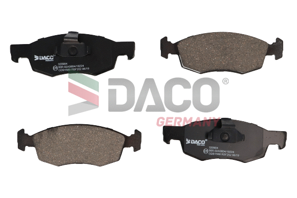 Kit de plaquettes de frein, frein à disque DACO Germany 320904
