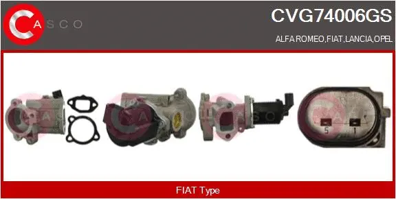 Vanne EGR CASCO CVG74006GS