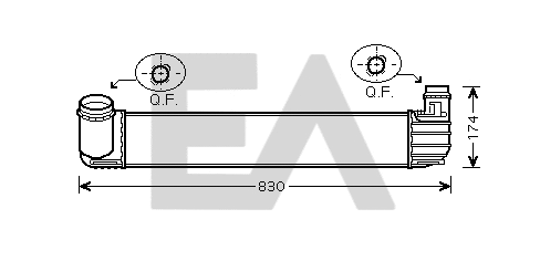 Refroidisseur d'air de suralimentation EACLIMA 36A60031
