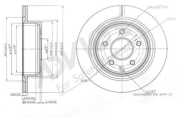 Disque de frein ADVICS-SEA B6R107