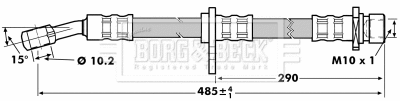 Flexible de frein BORG & BECK BBH7019