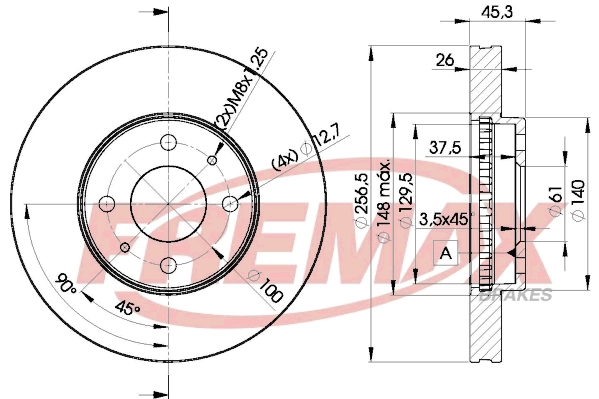 Disque de frein FREMAX BD-5402