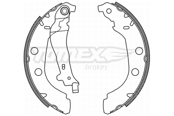 Jeu de mâchoires de frein TOMEX Brakes TX 21-15