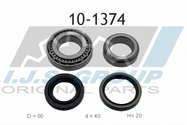 Kit de roulements de roue IJS GROUP 10-1374
