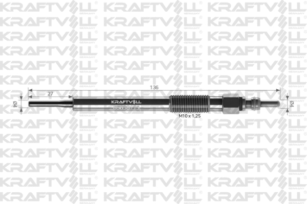 Bougie de préchauffage KRAFTVOLL GERMANY 05030115