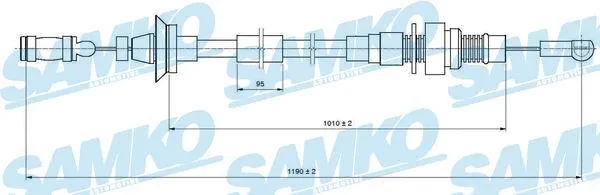 Câble d'accélération SAMKO C0005A