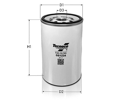 Filtre à carburant TECNECO FILTERS GS1234