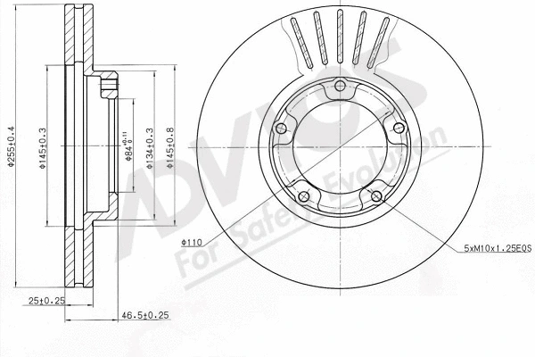 Disque de frein ADVICS-SEA A6F263
