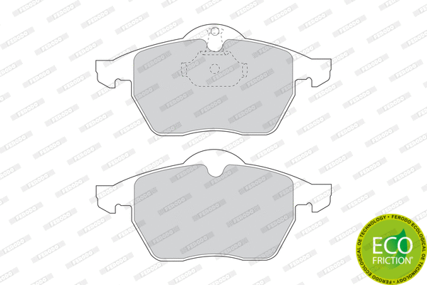 Kit de plaquettes de frein, frein à disque FERODO FDB1068