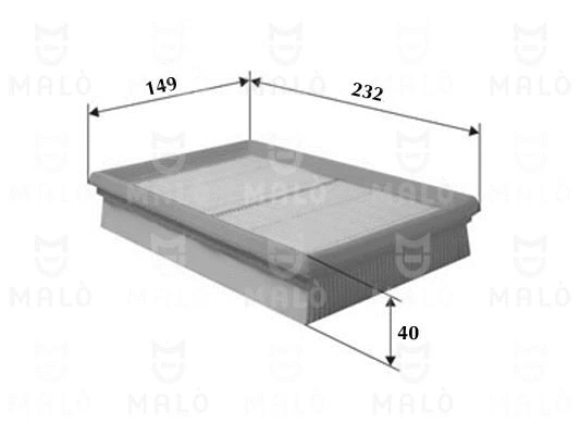 Filtre à air AKRON-MALÒ 1500306