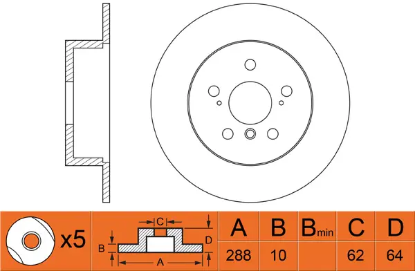 Disque de frein FIT FR0335