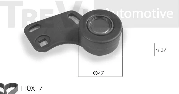 Kit de courroie crantée TREVI AUTOMOTIVE KD1047