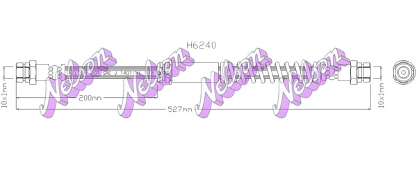 Flexible de frein KAWE H6240