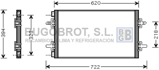 Condenseur, climatisation BUGOBROT 62-RT5294