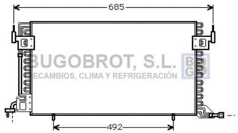 Condenseur, climatisation BUGOBROT 62-CN5100