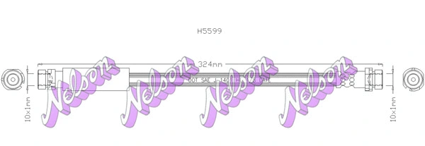Flexible de frein KAWE H5599
