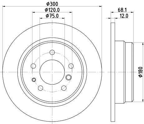 Disque de frein PAGID 50415