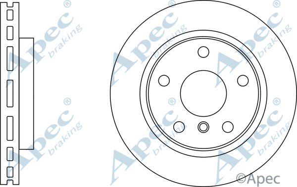 Disque de frein APEC DSK3145