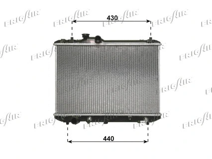 Radiateur, refroidissement du moteur FRIGAIR 0114.3036