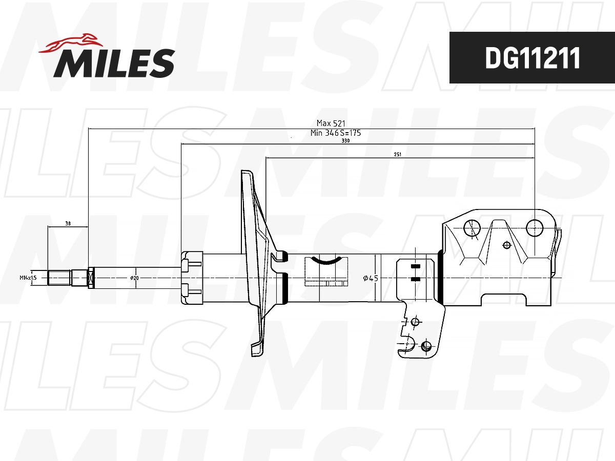 Amortisseur MILES DG11211