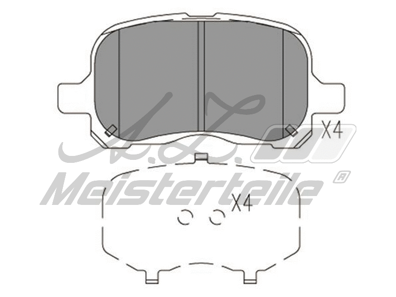 Kit de plaquettes de frein, frein à disque A.Z. Meisterteile AZMT-44-022-2276