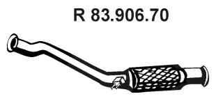 Tuyau d'échappement EBERSPÄCHER 83.906.70