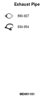 Tuyau d'échappement FA1 MD001101