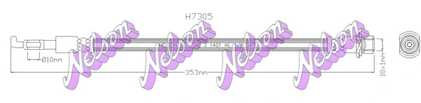Flexible de frein KAWE H7305