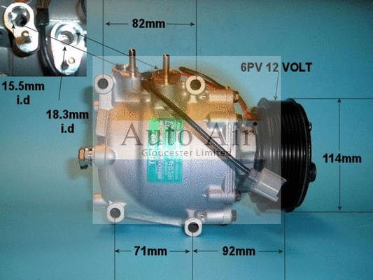 Compresseur, climatisation AUTO AIR GLOUCESTER 14-1185