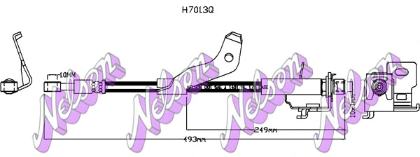 Flexible de frein BROVEX-NELSON H7013Q