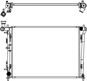 Radiateur, refroidissement du moteur SAKURA Automotive 3221-1017