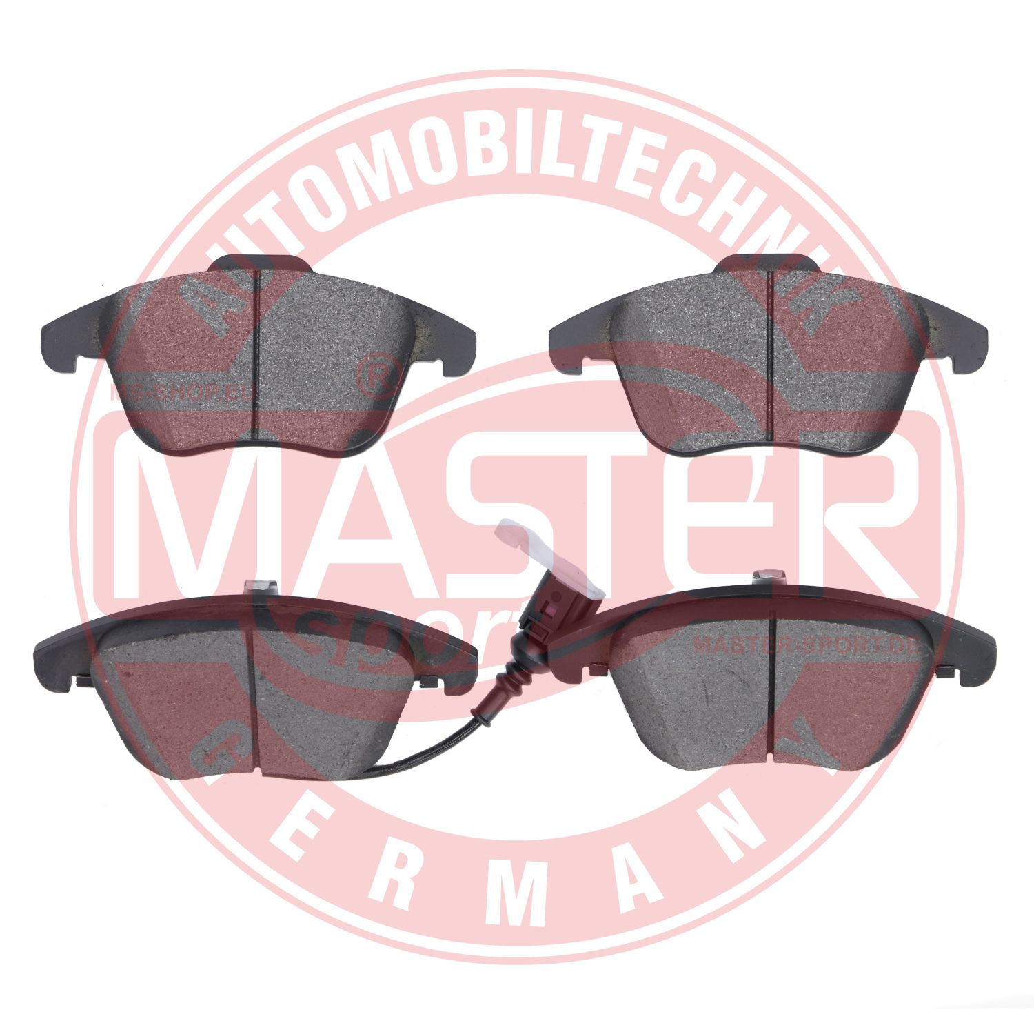 Kit de plaquettes de frein, frein à disque MASTER-SPORT GERMANY 13046072422T-SET-MS