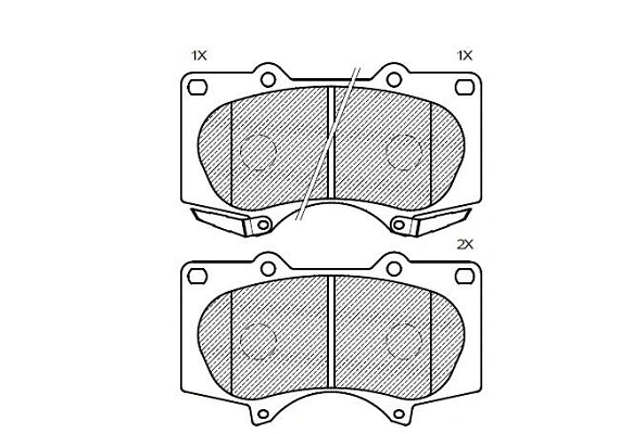 Kit de plaquettes de frein, frein à disque KLAXCAR FRANCE 24158z