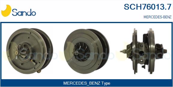 Groupe carter, turbocompresseur SANDO SCH76013.7