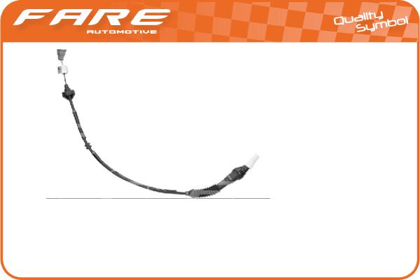 Tirette à câble, commande d'embrayage FARE-CO 24462