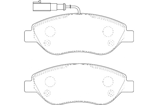 Kit de plaquettes de frein, frein à disque Omnicraft 2134990