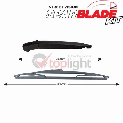 Kit de bras d'essuie-glace, nettoyage des vitres AE TOPLIGHT TRA-R2C8